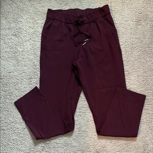 Lululemon Burgundy Jogger Pants